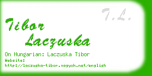 tibor laczuska business card